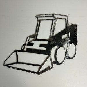Skid Steer Steel Sheet Metal Cut Out Wall Decor Sign Homemade